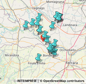 Mappa Via Fossalta, 46022 Felonica MN, Italia (11.8065)