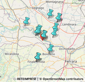 Mappa Via Fossalta, 46022 Felonica MN, Italia (10.74571)