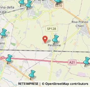 Mappa Via Castelguelfo, 10023 Chieri TO, Italia (3.7465)