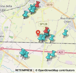 Mappa Via Castelguelfo, 10023 Chieri TO, Italia (1.9805)