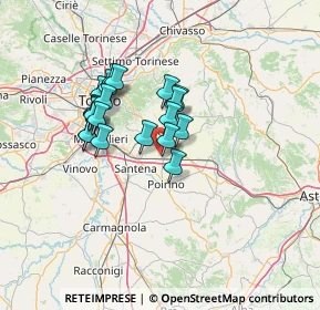 Mappa Via Castelguelfo, 10023 Chieri TO, Italia (10.663)