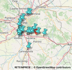 Mappa Via Castelguelfo, 10023 Chieri TO, Italia (12.114)