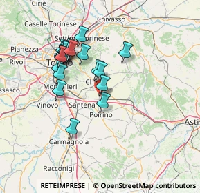 Mappa Via Monte Adamello, 10023 Chieri TO, Italia (12.8995)