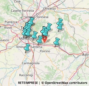 Mappa Via Monte Adamello, 10023 Chieri TO, Italia (11.0815)