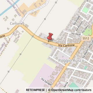 Mappa Via cantone 9, 46025 Poggio Rusco, Mantova (Lombardia)