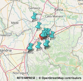 Mappa Via Madonnina, 27058 Voghera PV, Italia (7.405)