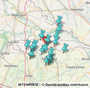 Mappa Via Leonardo da Vinci, 46020 San Giacomo delle Segnate MN, Italia (10.155)