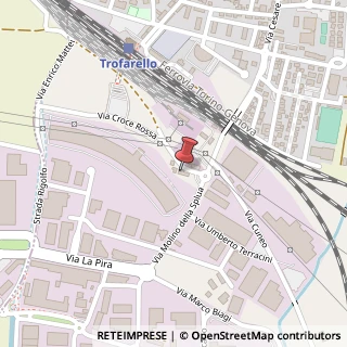 Mappa Via della Croce Rossa, 2, 10028 Trofarello, Torino (Piemonte)