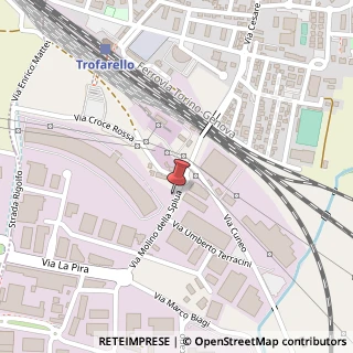 Mappa Via Molino della Splua, 2, 10028 Trofarello, Torino (Piemonte)
