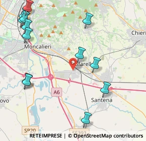 Mappa Via Umberto Saba, 10028 Trofarello TO, Italia (5.50692)