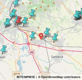 Mappa Via Umberto Saba, 10028 Trofarello TO, Italia (6.105)
