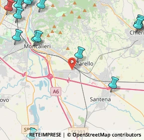 Mappa Via Umberto Saba, 10028 Trofarello TO, Italia (7.5185)