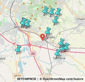Mappa Via Umberto Saba, 10028 Trofarello TO, Italia (4.10385)