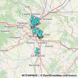 Mappa Via Umberto Saba, 10028 Trofarello TO, Italia (9.29455)