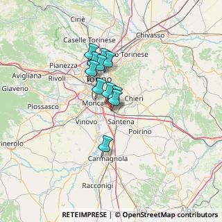 Mappa Via Rigolfo, 10028 Moncalieri TO, Italia (9.26727)