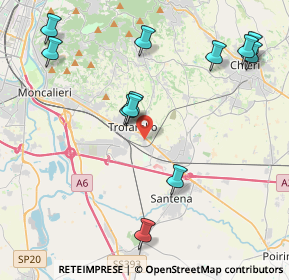 Mappa Via San Giovanni Bosco, 10028 Trofarello TO, Italia (4.73583)