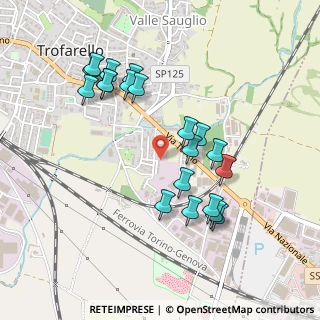 Mappa Via San Giovanni Bosco, 10028 Trofarello TO, Italia (0.472)
