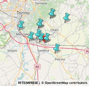 Mappa Vicolo Donmosso, 10020 Cambiano TO, Italia (5.82091)