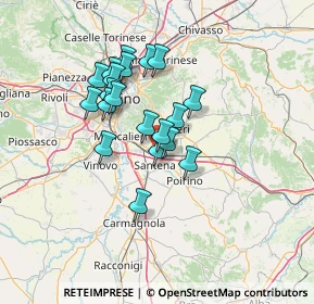 Mappa Vialo Campassi, 10020 Cambiano TO, Italia (10.833)