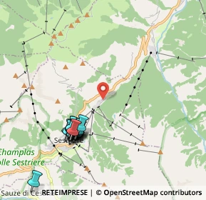 Mappa Via del Colle, 10058 Sestriere TO, Italia (2.1185)