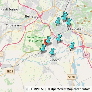 Mappa Viale Piemonte, 10048 Vinovo TO, Italia (3.41583)