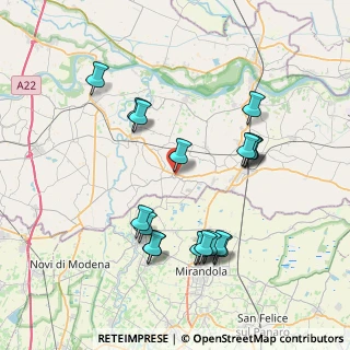 Mappa Via Guglielmo Marconi, 46020 San Giacomo delle Segnate MN, Italia (7.88211)