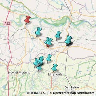 Mappa Via Guglielmo Marconi, 46020 San Giacomo delle Segnate MN, Italia (6.4055)