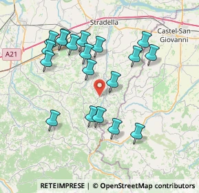 Mappa Via Crocetta, 27047 Montecalvo Versiggia PV, Italia (7.50263)