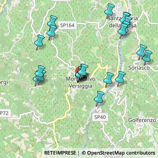 Mappa Via Crocetta, 27047 Montecalvo Versiggia PV, Italia (1.08261)