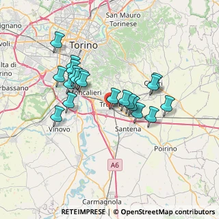 Mappa Via riccardo lombardi, 10028 Trofarello TO, Italia (6.3735)