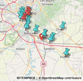 Mappa Via riccardo lombardi, 10028 Trofarello TO, Italia (8.19)
