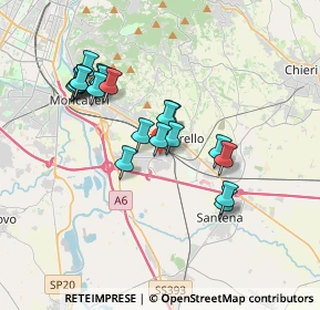 Mappa Via riccardo lombardi, 10028 Trofarello TO, Italia (3.316)