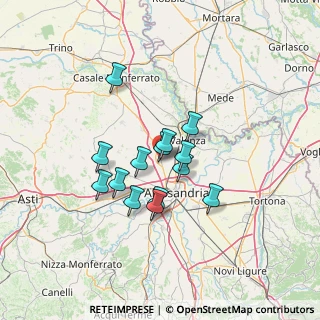 Mappa Via Coste, 15040 Castelletto Monferrato AL, Italia (10.22214)