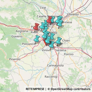 Mappa Via Rivoli, 10048 Nichelino TO, Italia (9.52778)