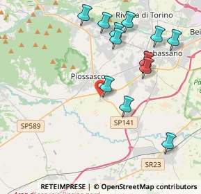 Mappa Viale dell'Artigianato, 10045 Piossasco TO, Italia (4.39667)