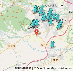 Mappa Viale dell'Artigianato, 10045 Piossasco TO, Italia (3.808)