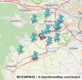 Mappa Viale dell'Artigianato, 10045 Piossasco TO, Italia (5.94417)