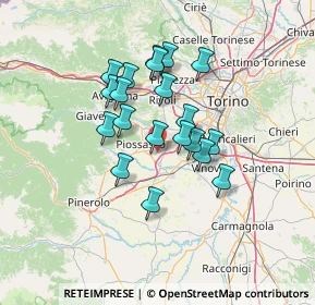 Mappa Vis volontari del sangue, 10045 Piossasco TO, Italia (10.8445)