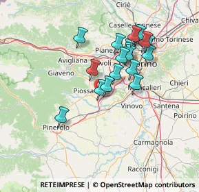 Mappa Vis volontari del sangue, 10045 Piossasco TO, Italia (12.36833)