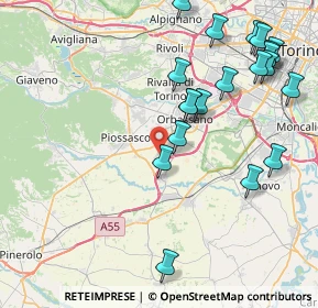 Mappa Vis volontari del sangue, 10045 Piossasco TO, Italia (9.5505)