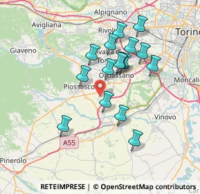 Mappa Vis volontari del sangue, 10045 Piossasco TO, Italia (6.32313)