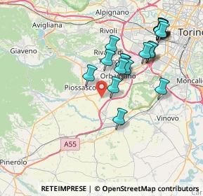 Mappa Vis volontari del sangue, 10045 Piossasco TO, Italia (7.8645)