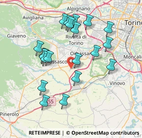 Mappa Vis volontari del sangue, 10045 Piossasco TO, Italia (7.4765)