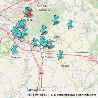 Mappa Vicolo del Quartiere, 10020 Cambiano TO, Italia (9.037)
