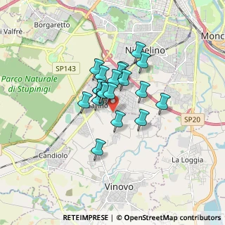 Mappa Via 10048, 10048 Vinovo TO, Italia (1.1005)