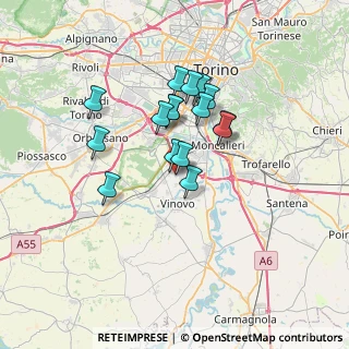 Mappa Via 10048, 10048 Vinovo TO, Italia (5.36438)