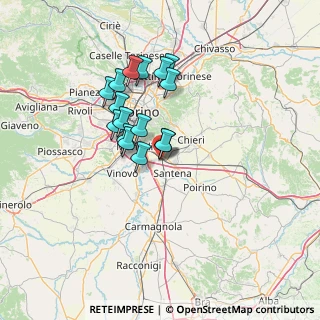 Mappa Strada Rigolfo, 10028 Trofarello TO, Italia (10.89438)