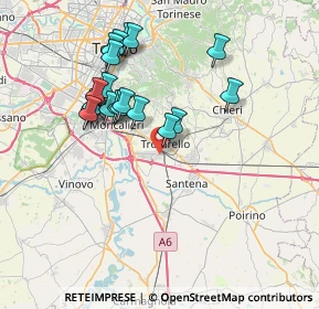 Mappa Strada Rigolfo, 10028 Trofarello TO, Italia (7.01)