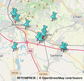 Mappa Strada Rigolfo, 10028 Trofarello TO, Italia (3.76417)