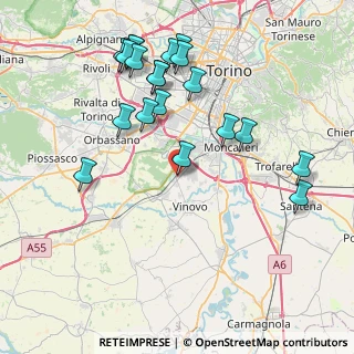 Mappa Via Giacomo Matteotti, 10048 Vinovo TO, Italia (8.7235)